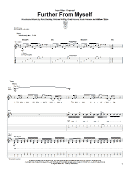 page one of Further From Myself (Guitar Tab)