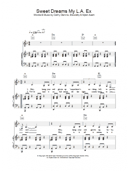 page one of Sweet Dreams My L.A. Ex (Piano, Vocal & Guitar Chords)