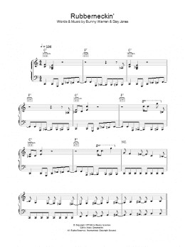page one of Rubberneckin' (Piano, Vocal & Guitar Chords)