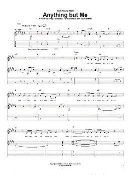 page one of Anything But Me (Guitar Tab)