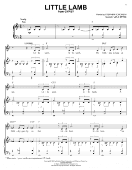 page one of Little Lamb (Piano & Vocal)