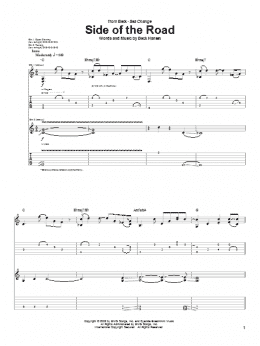 page one of Side Of The Road (Guitar Tab)