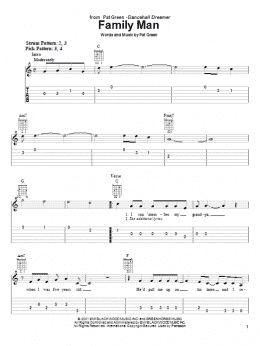 page one of Family Man (Easy Guitar Tab)