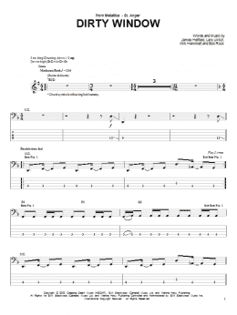 page one of Dirty Window (Bass Guitar Tab)