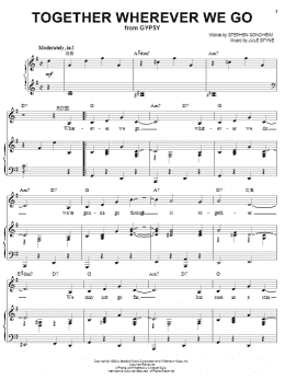 page one of Together Wherever We Go (Piano & Vocal)