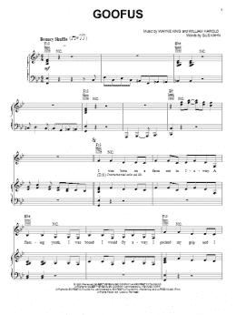 page one of Goofus (Piano, Vocal & Guitar Chords (Right-Hand Melody))