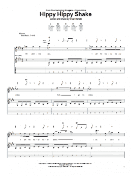 page one of Hippy Hippy Shake (Guitar Tab)