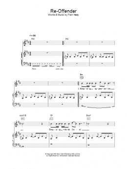 page one of Re-Offender (Piano, Vocal & Guitar Chords)