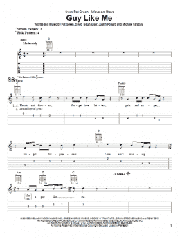 page one of Guy Like Me (Easy Guitar Tab)