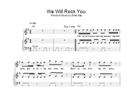 page one of We Will Rock You (Piano, Vocal & Guitar Chords)