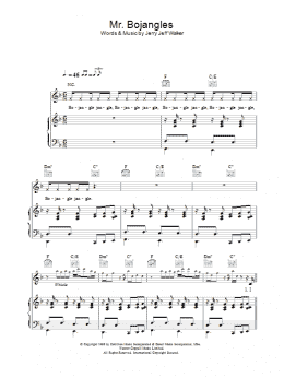 page one of Mr. Bojangles (Piano, Vocal & Guitar Chords)