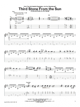 page one of Third Stone From The Sun (Guitar Tab)