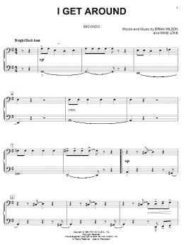 page one of I Get Around (Piano Duet)