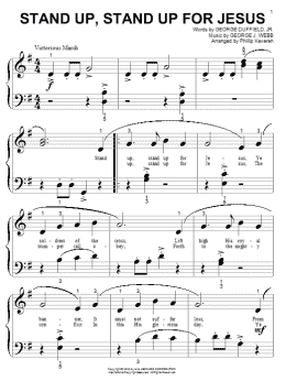 page one of Stand Up, Stand Up For Jesus (arr. Phillip Keveren) (Big Note Piano)