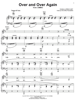 page one of Over And Over Again (Piano, Vocal & Guitar Chords (Right-Hand Melody))