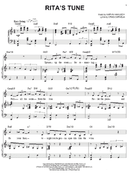 page one of Rita's Tune (Piano & Vocal)