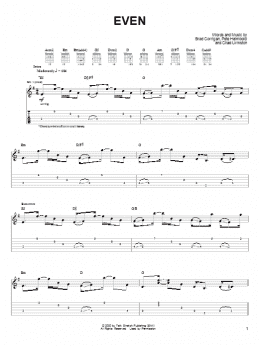 page one of Even (Guitar Tab)