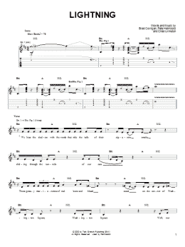 page one of Lightning (Guitar Tab)