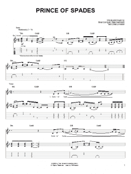 page one of Prince Of Spades (Guitar Tab)