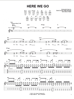 page one of Here We Go (Guitar Tab)
