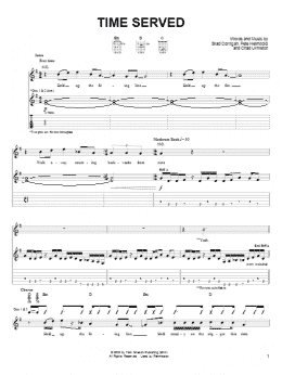 page one of Time Served (Guitar Tab)