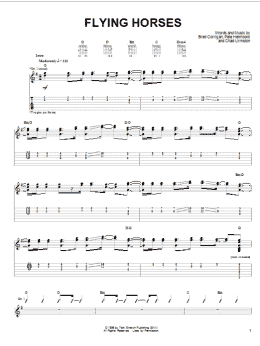 page one of Flying Horses (Guitar Tab)