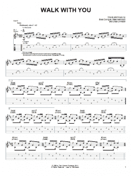 page one of Walk With You (Guitar Tab)