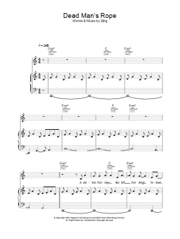 page one of Dead Man's Rope (Piano, Vocal & Guitar Chords)