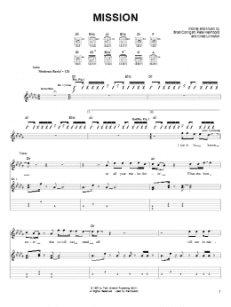 page one of Mission (Guitar Tab)
