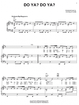 page one of Do Ya? Do Ya? (Piano, Vocal & Guitar Chords (Right-Hand Melody))