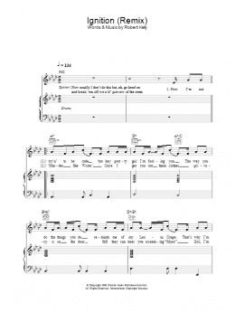 page one of Ignition (Remix) (Piano, Vocal & Guitar Chords)