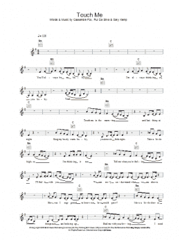 page one of Touch Me (Lead Sheet / Fake Book)