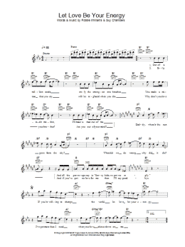page one of Let Love Be Your Energy (Lead Sheet / Fake Book)