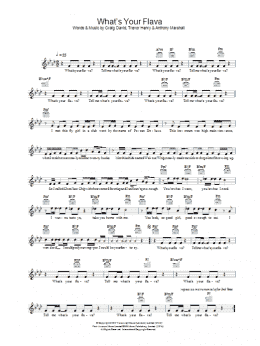 page one of What's Your Flava (Lead Sheet / Fake Book)