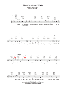 page one of The Christmas Waltz (Lead Sheet / Fake Book)