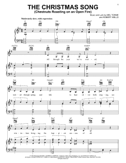 page one of The Christmas Song (Chestnuts Roasting On An Open Fire) (Piano, Vocal & Guitar Chords (Right-Hand Melody))