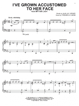 page one of I've Grown Accustomed To Her Face (Piano Solo)