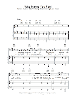 page one of Who Makes You Feel (Piano, Vocal & Guitar Chords)