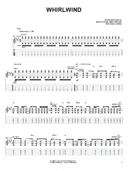 page one of Whirlwind (Guitar Tab)