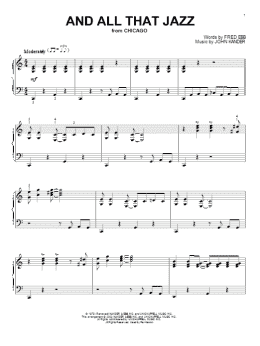page one of And All That Jazz (Piano Solo)