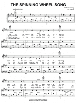 page one of The Spinning Wheel Song (Piano, Vocal & Guitar Chords (Right-Hand Melody))