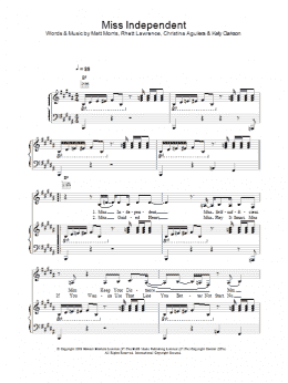 page one of Miss Independent (Piano, Vocal & Guitar Chords)