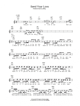 page one of Send Your Love (Lead Sheet / Fake Book)