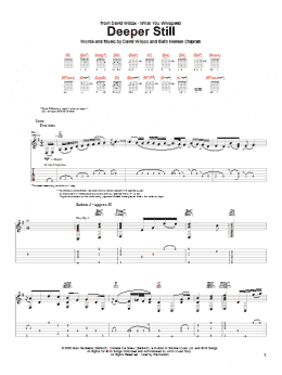page one of Deeper Still (Guitar Tab)