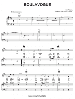 page one of Boulavogue (Piano, Vocal & Guitar Chords (Right-Hand Melody))