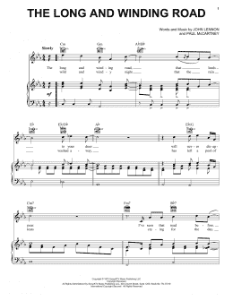 page one of The Long And Winding Road (Piano, Vocal & Guitar Chords (Right-Hand Melody))