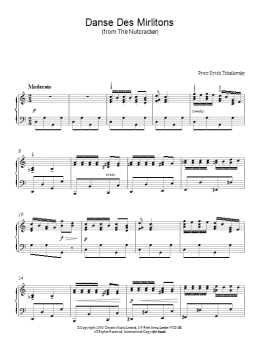 page one of Danse Des Mirlitons (from The Nutcracker) (Piano Solo)