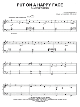 page one of Put On A Happy Face (Piano Solo)