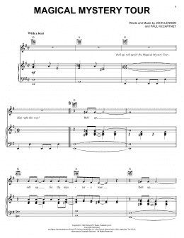 page one of Magical Mystery Tour (Piano, Vocal & Guitar Chords (Right-Hand Melody))