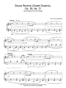page one of Sweet Dream (Douce Reverie), Op. 39, No. 21 (from Album For The Young) (Piano Solo)